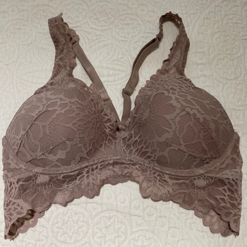 Victoria Secret PINK Lace Push Up Bralette size M